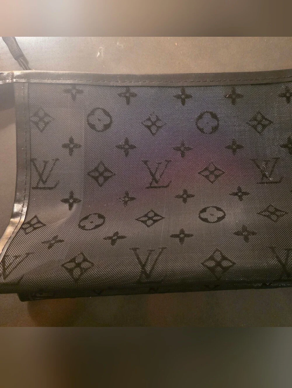 Black Mesh Makeup Bag